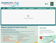 Tablet Screenshot of clonakiltyparkleisureclub.ie